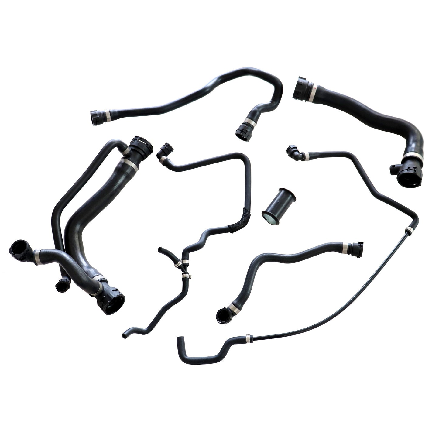 Radiator Coolant Water Hose Pipe Kit (7 Hoses) Fit BMW 550i 650i 2006-2010