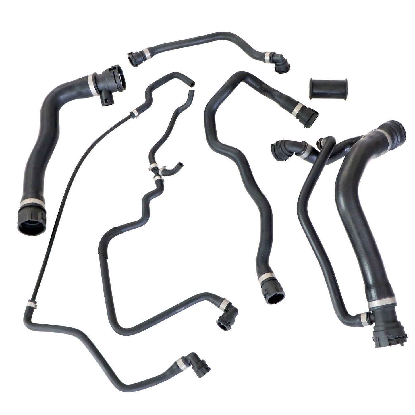 Radiator Coolant Water Hose Pipe Kit (7 Hoses) Fit BMW 550i 650i 2006-2010