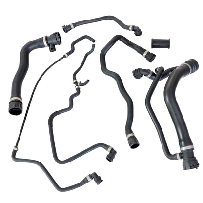 Radiator Coolant Water Hose Pipe Kit (7 Hoses) Fit BMW 550i 650i 2006-2010