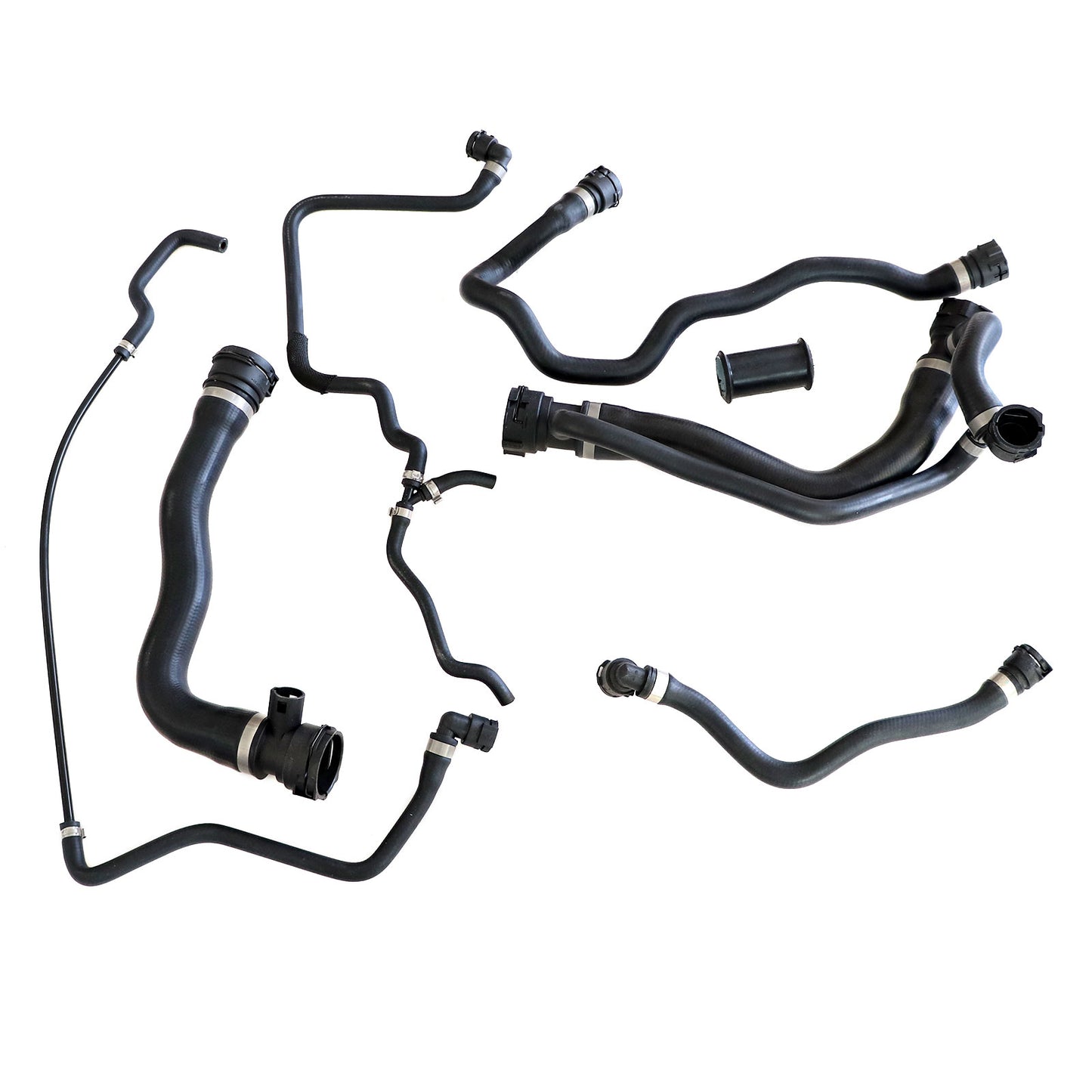 Radiator Coolant Water Hose Pipe Kit (7 Hoses) Fit BMW 550i 650i 2006-2010