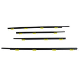 4pcs For CR-V 2002 2003-2006 Window Weatherstrip Door Belt Moldings Black