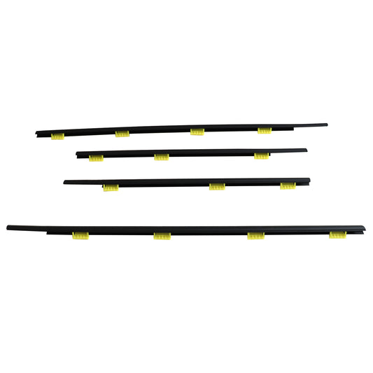 4pcs For CR-V 2002 2003-2006 Window Weatherstrip Door Belt Moldings Black