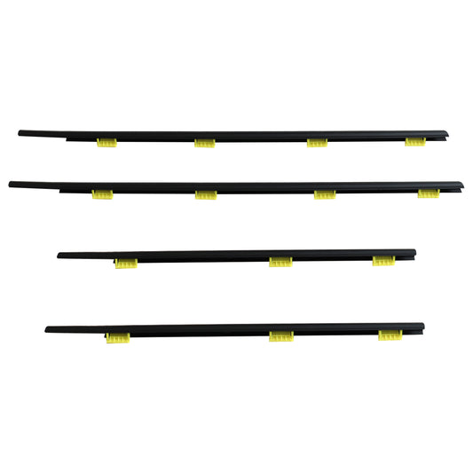 4pcs For CR-V 2002 2003-2006 Window Weatherstrip Door Belt Moldings Black