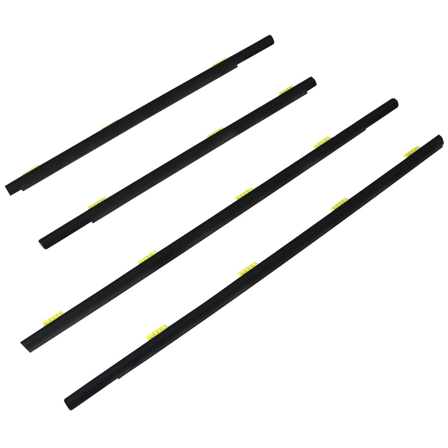 4pcs For CR-V 2002 2003-2006 Window Weatherstrip Door Belt Moldings Black