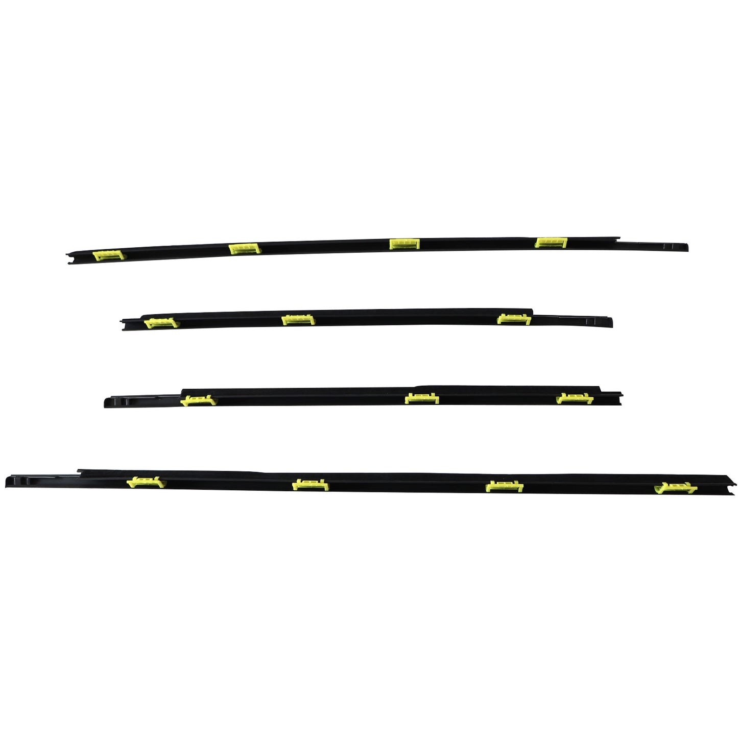 4pcs For CR-V 2002 2003-2006 Window Weatherstrip Door Belt Moldings Black