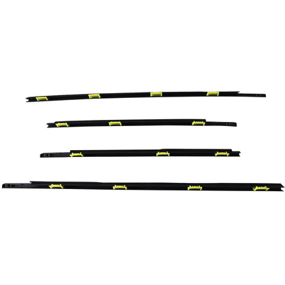 4pcs For CR-V 2002 2003-2006 Window Weatherstrip Door Belt Moldings Black