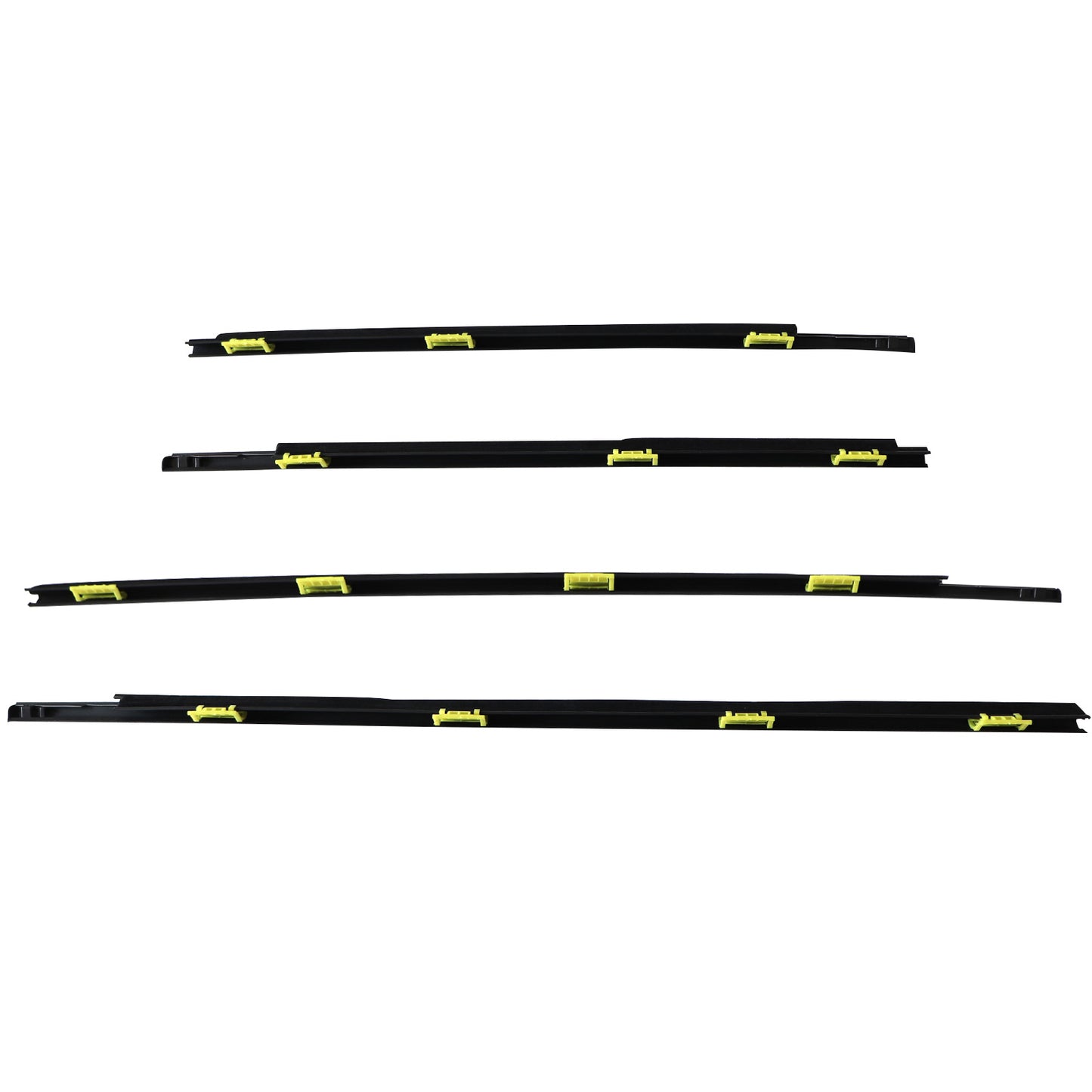 4pcs For CR-V 2002 2003-2006 Window Weatherstrip Door Belt Moldings Black