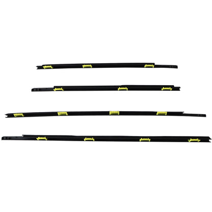 4pcs For CR-V 2002 2003-2006 Window Weatherstrip Door Belt Moldings Black