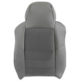 For 2003-2007 Ford F250 F350 XLT Driver Side Lean Back Cloth Seat Cover Med Gray