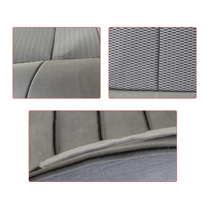 For 2003-2007 Ford F250 F350 XLT Driver Side Lean Back Cloth Seat Cover Med Gray