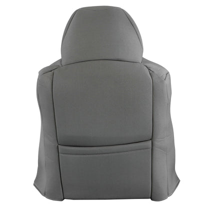 For 2003-2007 Ford F250 F350 XLT Driver Side Lean Back Cloth Seat Cover Med Gray