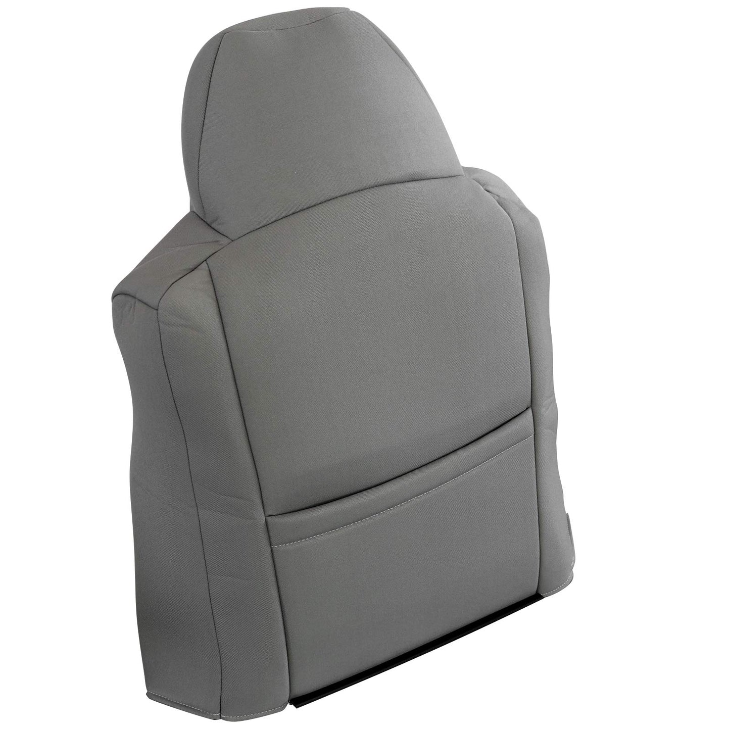 For 2003-2007 Ford F250 F350 XLT Driver Side Lean Back Cloth Seat Cover Med Gray