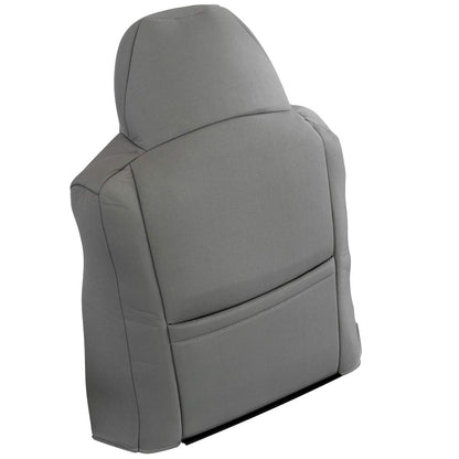 For 2003-2007 Ford F250 F350 XLT Driver Side Lean Back Cloth Seat Cover Med Gray