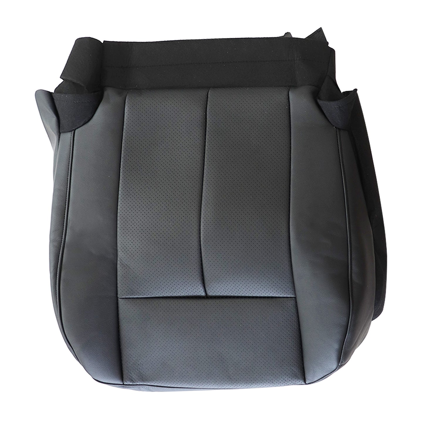 Passenger Side Leather Bottom Seat Cover Black For Ford Expedition 2007-2014