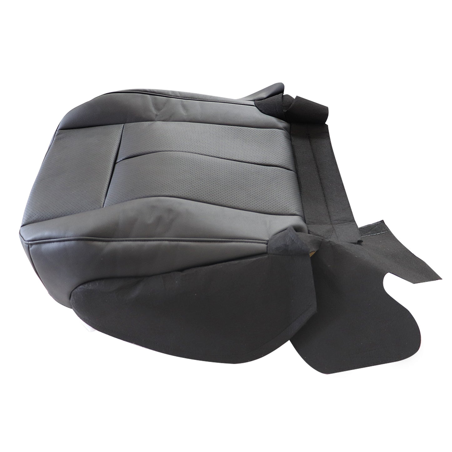 Passenger Side Leather Bottom Seat Cover Black For Ford Expedition 2007-2014