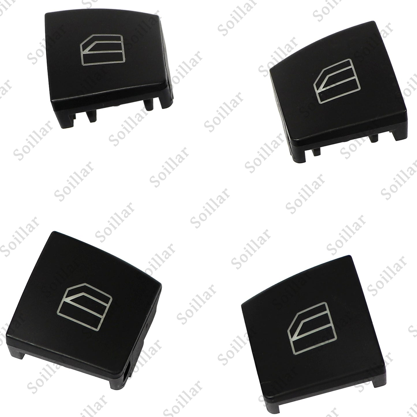 4pcs Driver Window Switch Button Cap for Mercedes-Benz W204 C-Class W212 X156