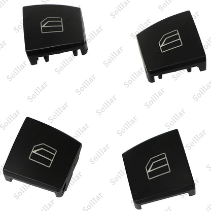 4pcs Driver Window Switch Button Cap for Mercedes-Benz W204 C-Class W212 X156