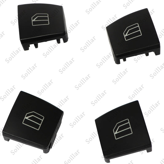 4pcs Driver Window Switch Button Cap for Mercedes-Benz W204 C-Class W212 X156