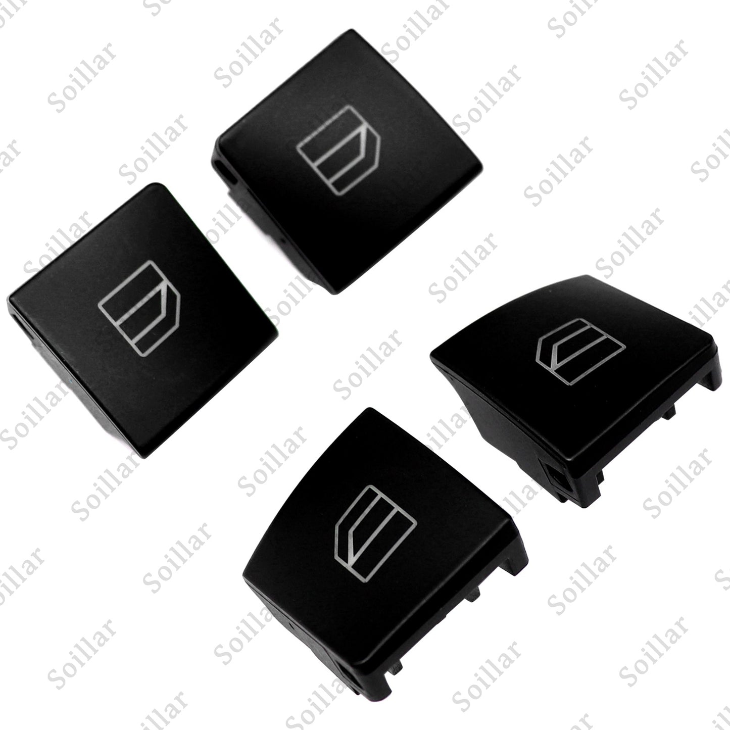 4pcs Driver Window Switch Button Cap for Mercedes-Benz W204 C-Class W212 X156