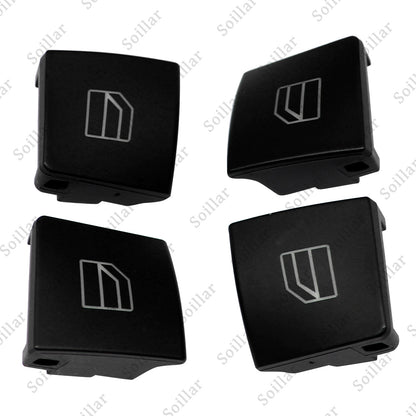4pcs Driver Window Switch Button Cap for Mercedes-Benz W204 C-Class W212 X156