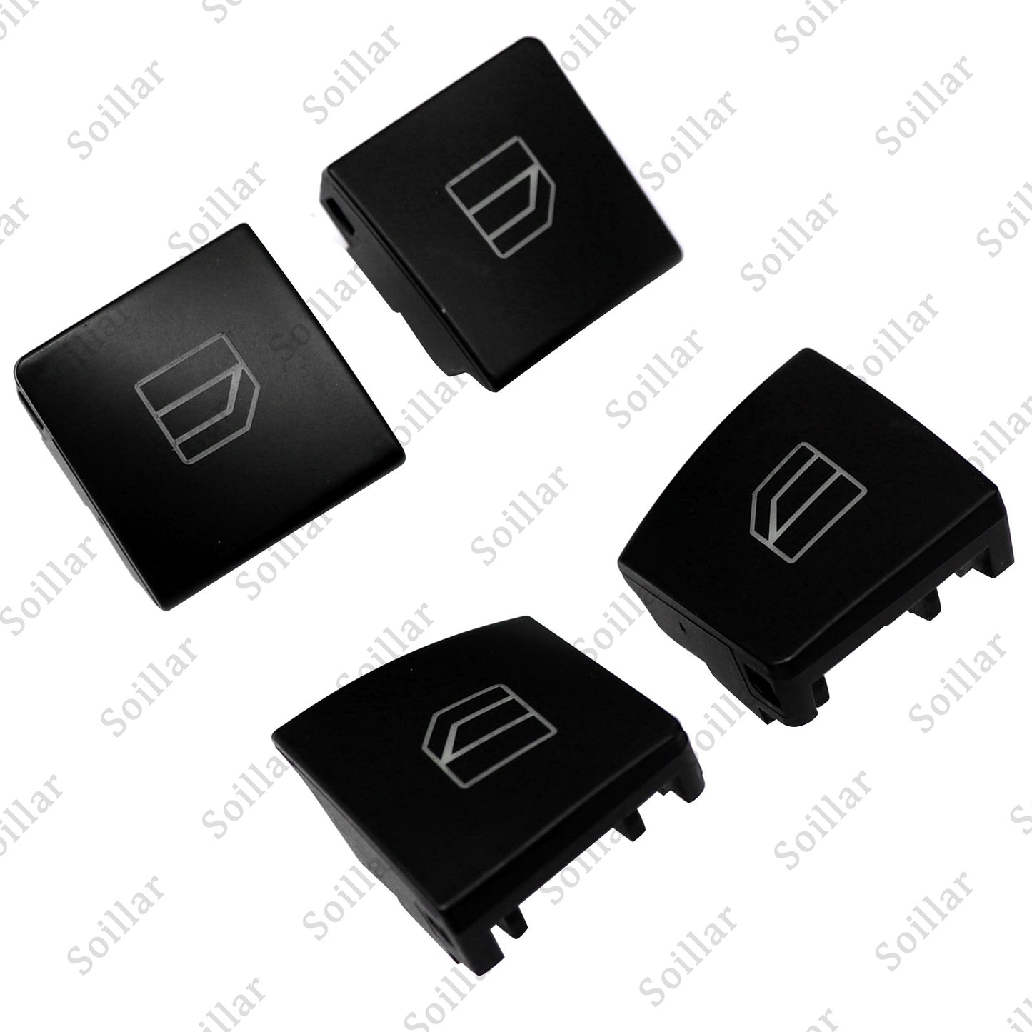 4pcs Driver Window Switch Button Cap for Mercedes-Benz W204 C-Class W212 X156