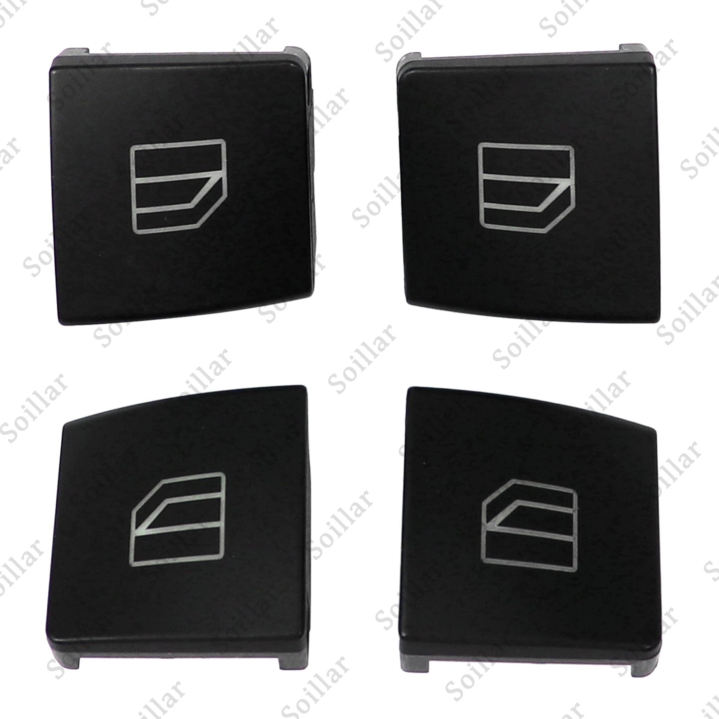 4pcs Driver Window Switch Button Cap for Mercedes-Benz W204 C-Class W212 X156
