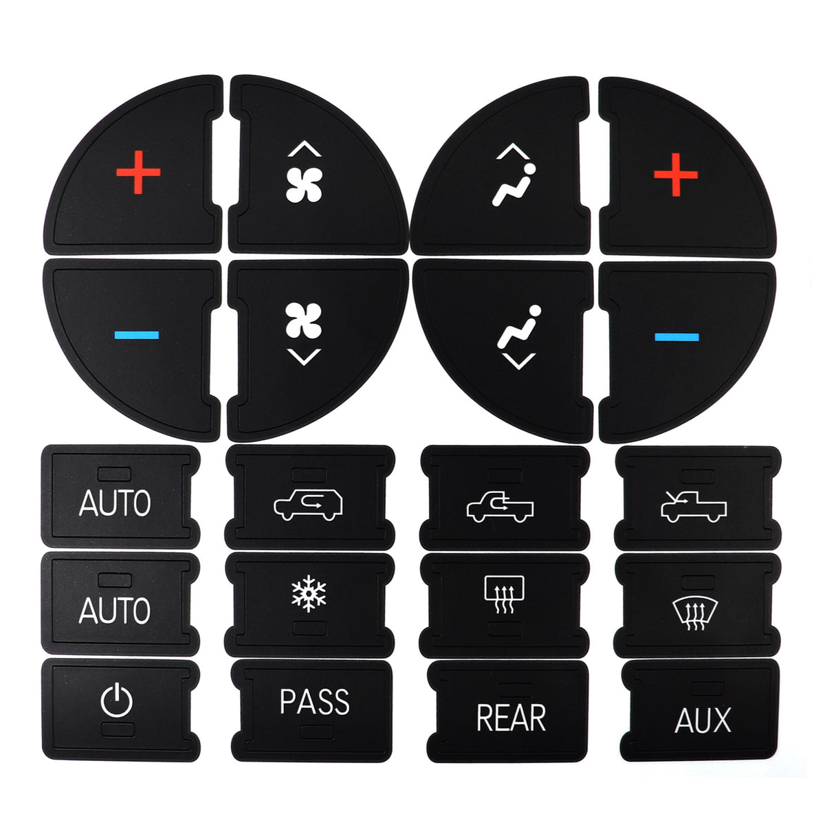 For 06-14 GMC Sierra Chevy Suburban Replacement Climate Control Button Stickers