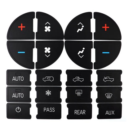 For 06-14 GMC Sierra Chevy Suburban Replacement Climate Control Button Stickers