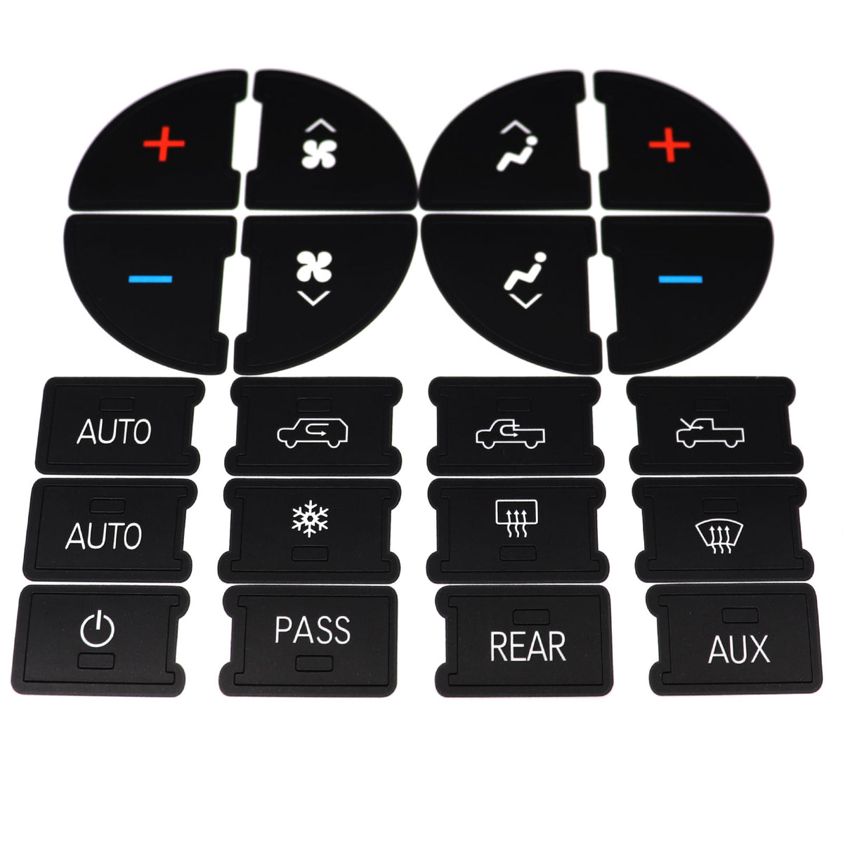 For 06-14 GMC Sierra Chevy Suburban Replacement Climate Control Button Stickers