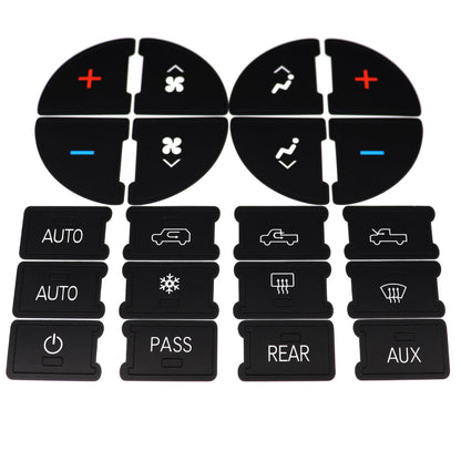For 06-14 GMC Sierra Chevy Suburban Replacement Climate Control Button Stickers