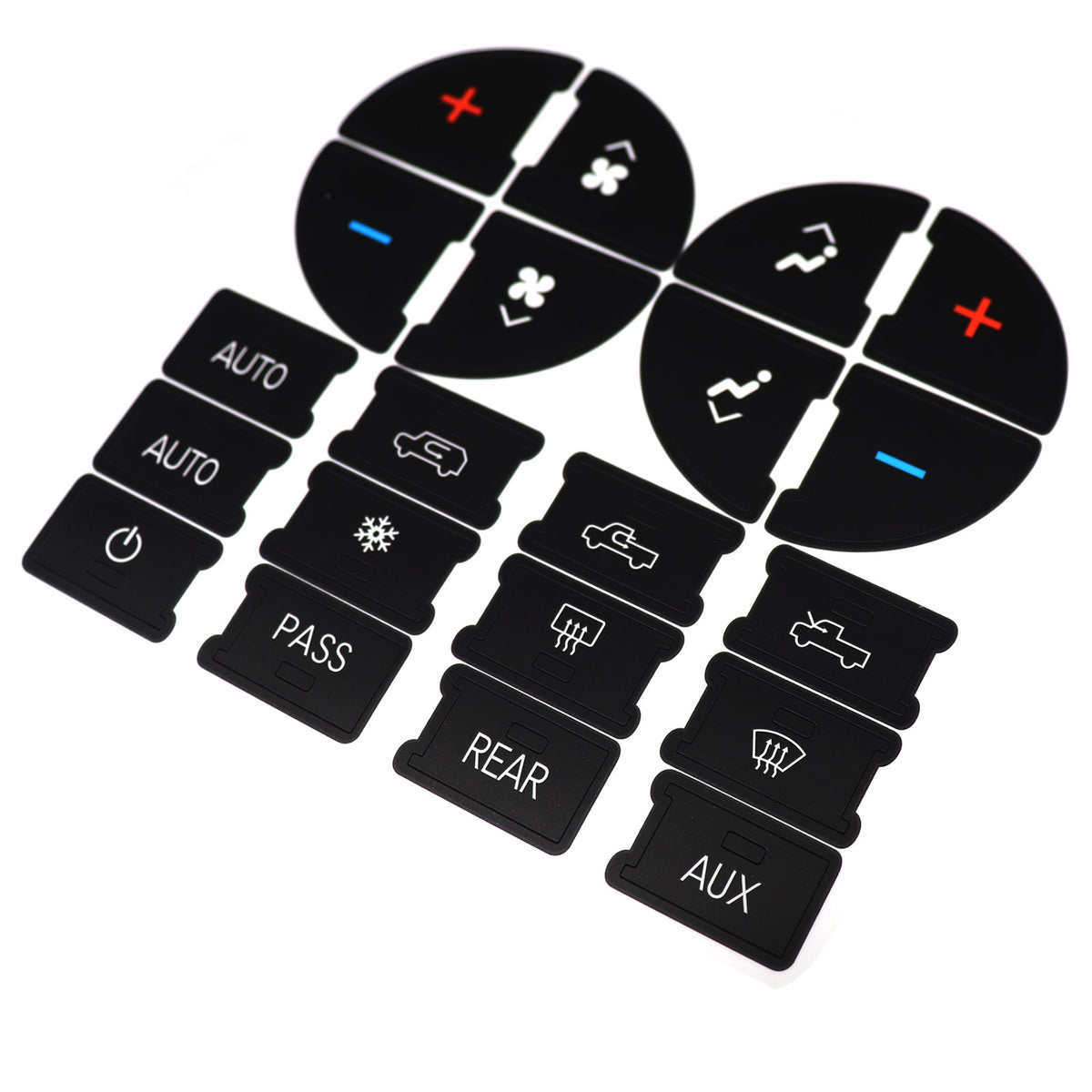 For 06-14 GMC Sierra Chevy Suburban Replacement Climate Control Button Stickers