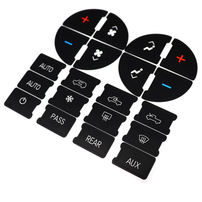 For 06-14 GMC Sierra Chevy Suburban Replacement Climate Control Button Stickers