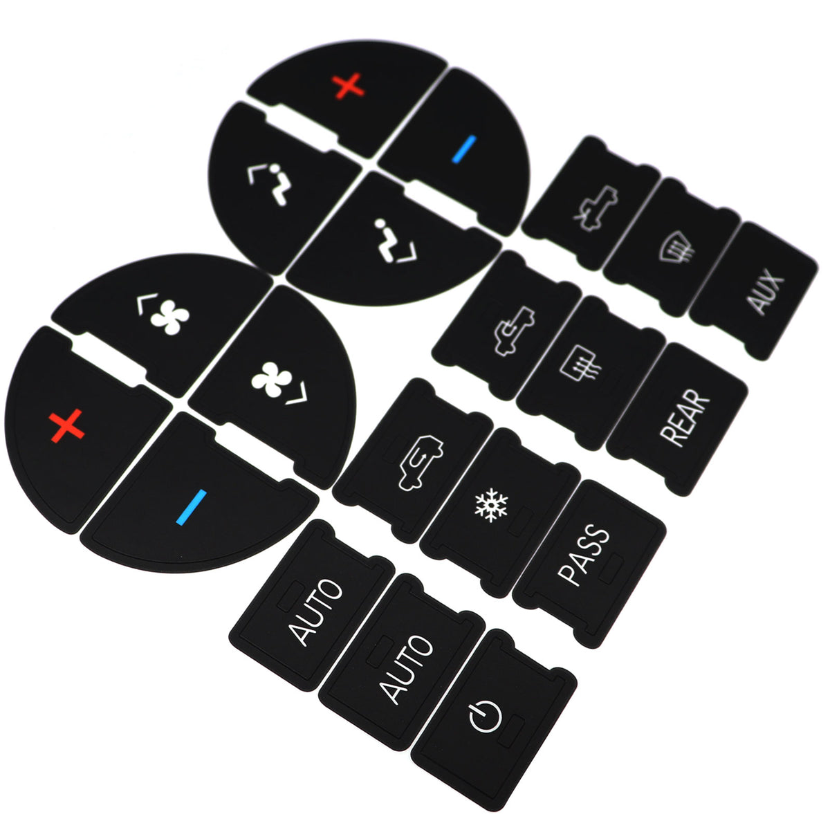 For 06-14 GMC Sierra Chevy Suburban Replacement Climate Control Button Stickers
