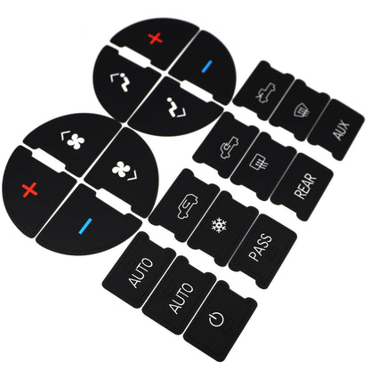 For 06-14 GMC Sierra Chevy Suburban Replacement Climate Control Button Stickers