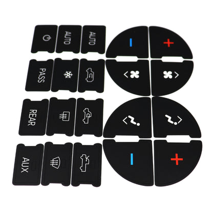 For 06-14 GMC Sierra Chevy Suburban Replacement Climate Control Button Stickers
