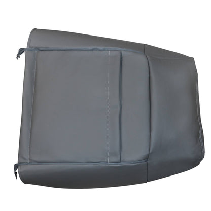 For 2009-2014 Ford F150 F-150 Driver Top PERFORATED Leather Seat Cover Gray