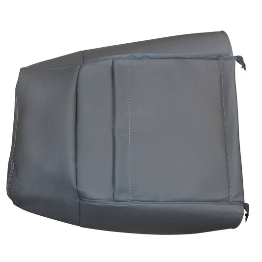For 2009-2014 Ford F150 F-150 Driver Top PERFORATED Leather Seat Cover Gray