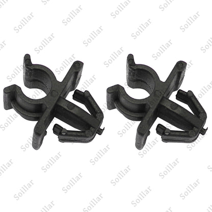 2 Pcs Car Hood Support Prop Rod Holder Clip 65722-JA000 For Nissan Plastic Black