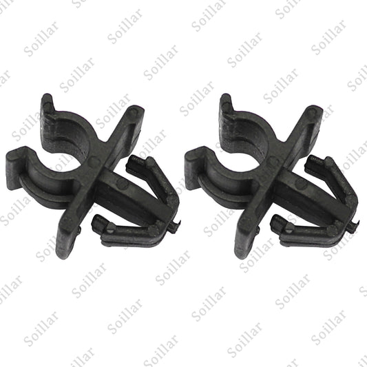 2 Pcs Car Hood Support Prop Rod Holder Clip 65722-JA000 For Nissan Plastic Black