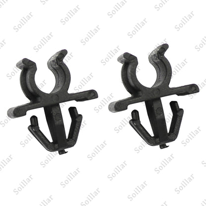 2 Pcs Car Hood Support Prop Rod Holder Clip 65722-JA000 For Nissan Plastic Black