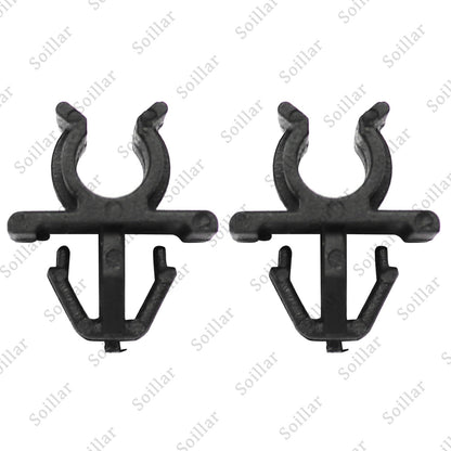 2 Pcs Car Hood Support Prop Rod Holder Clip 65722-JA000 For Nissan Plastic Black