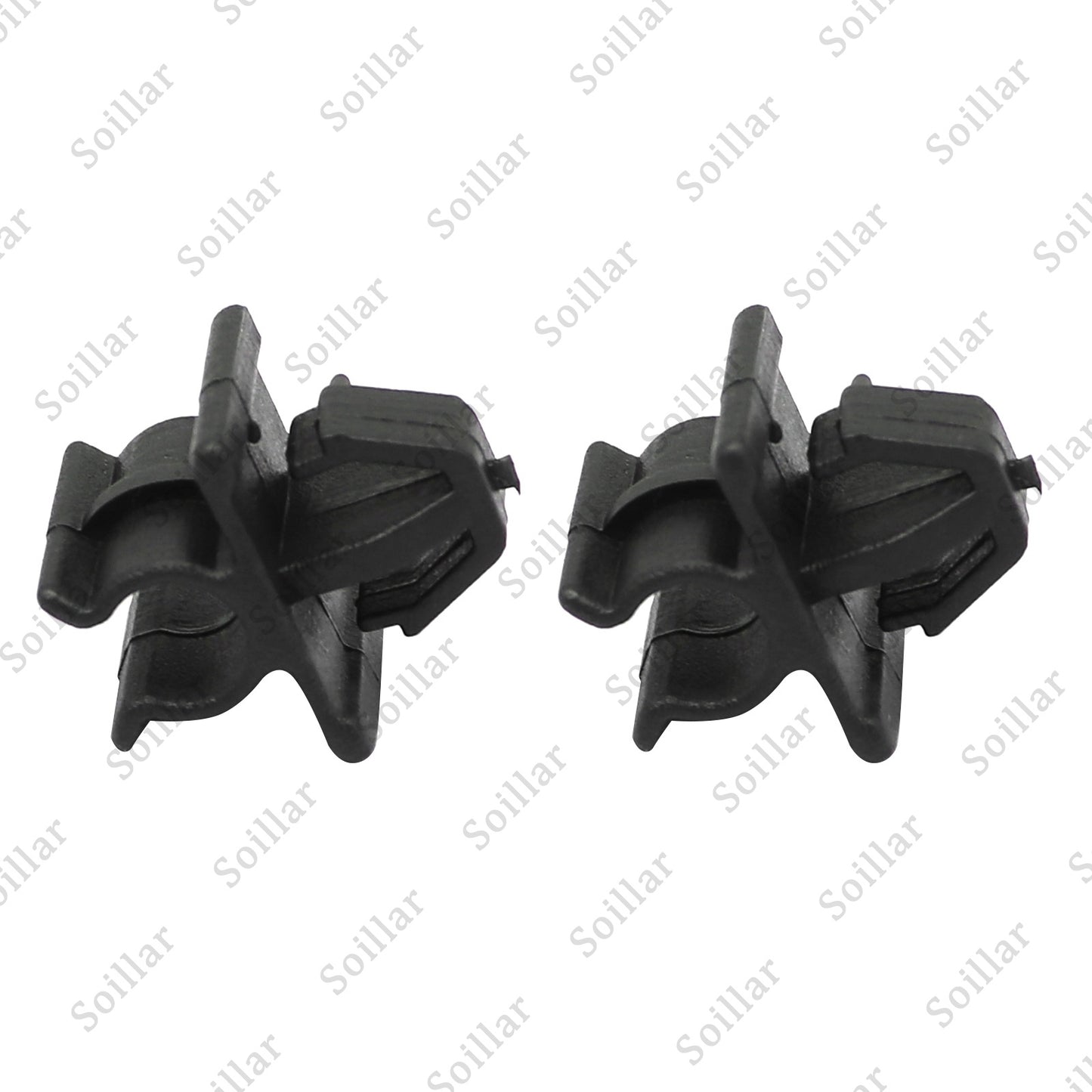 2 Pcs Car Hood Support Prop Rod Holder Clip 65722-JA000 For Nissan Plastic Black