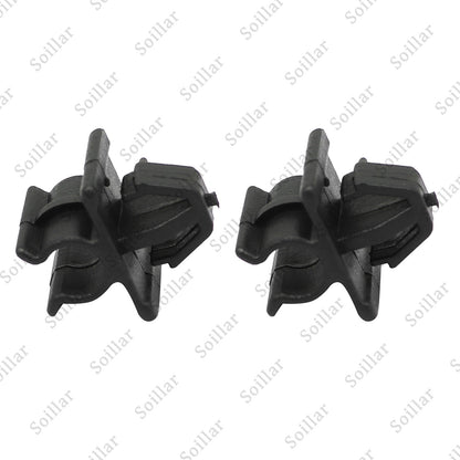 2 Pcs Car Hood Support Prop Rod Holder Clip 65722-JA000 For Nissan Plastic Black