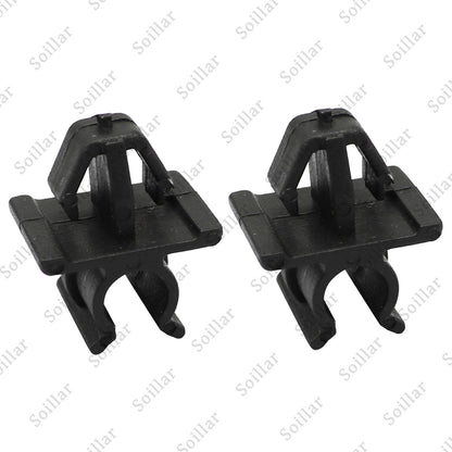 2 Pcs Car Hood Support Prop Rod Holder Clip 65722-JA000 For Nissan Plastic Black