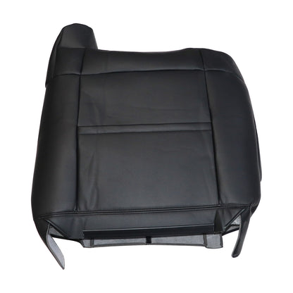 For 1999 2000 2001 2002 Chevy Silverado Driver Top Leather Seat Cover Black