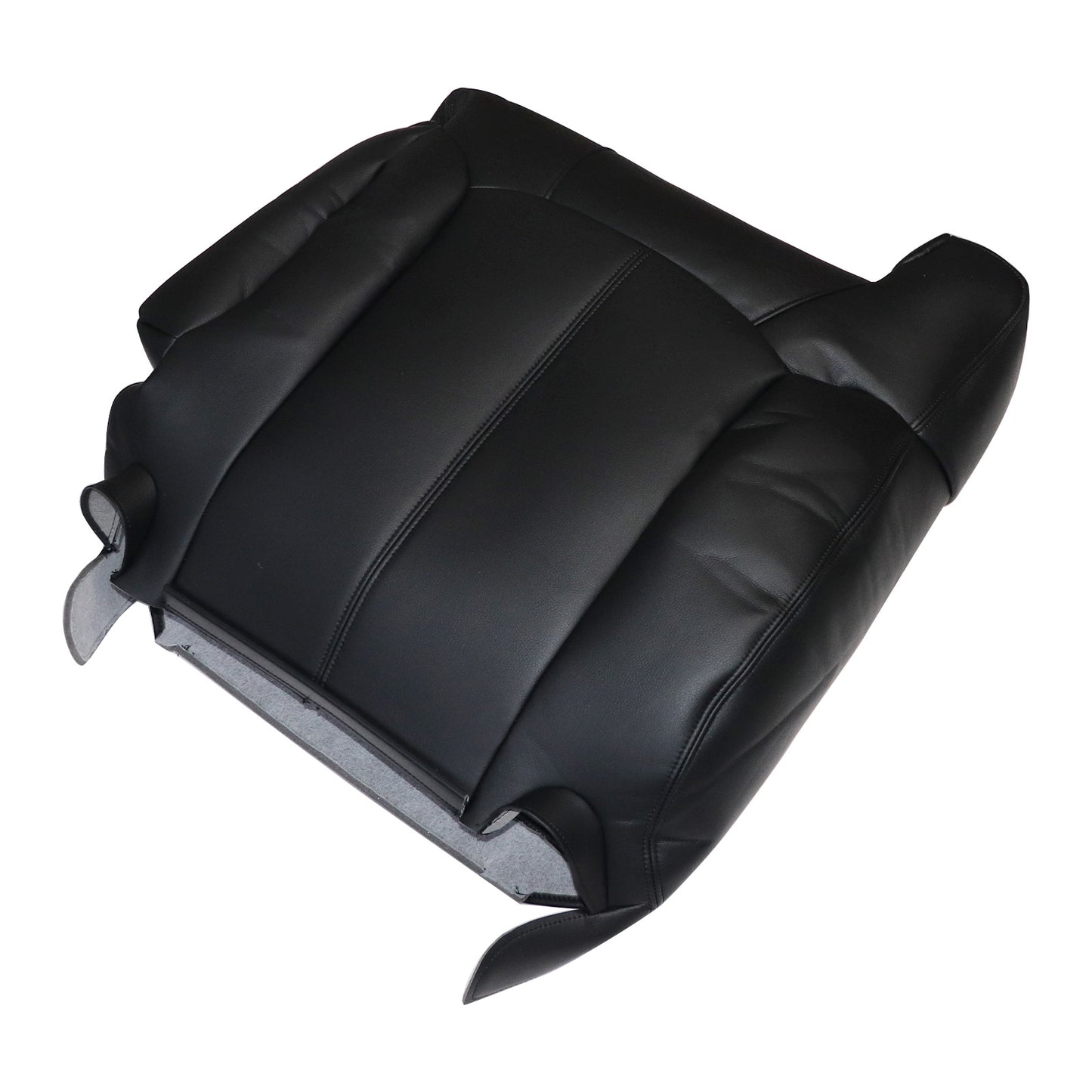 For 1999 2000 2001 2002 Chevy Silverado Driver Top Leather Seat Cover Black