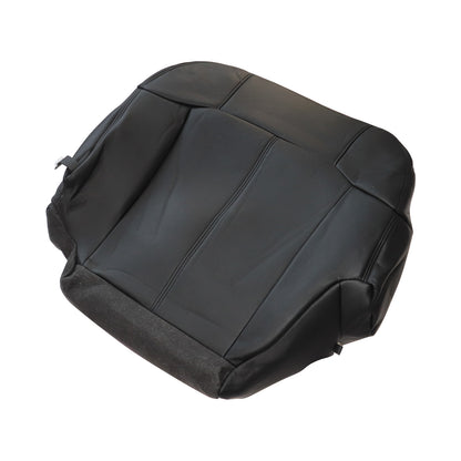 For 1999-2002 Chevy Silverado GMC Sierra Driver Bottom Leather Seat Cover Black