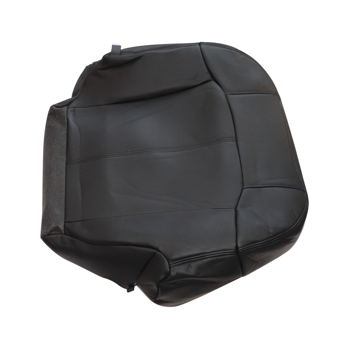 For 1999-2002 Chevy Silverado GMC Sierra Driver Bottom Leather Seat Cover Black