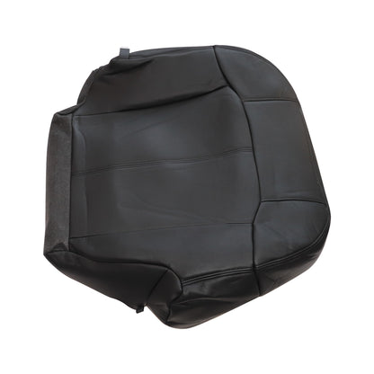 For 1999-2002 Chevy Silverado GMC Sierra Driver Bottom Leather Seat Cover Black