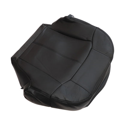 For 1999-2002 Chevy Silverado GMC Sierra Driver Bottom Leather Seat Cover Black